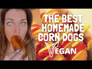 How to make homemade corn dogs.|| vegan recipe.||