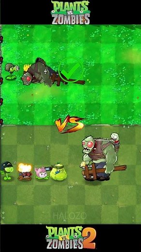 Pvz 1 Vs Pvz 2 - Squash & Cattail, Torchwood Plants Vs Giga Gargantuar #shorts #pvz #pvz2