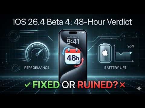 iOS 26.4 Beta 4 – 48 Hours Later! Battery Life & Performance Tested! Is It Better?