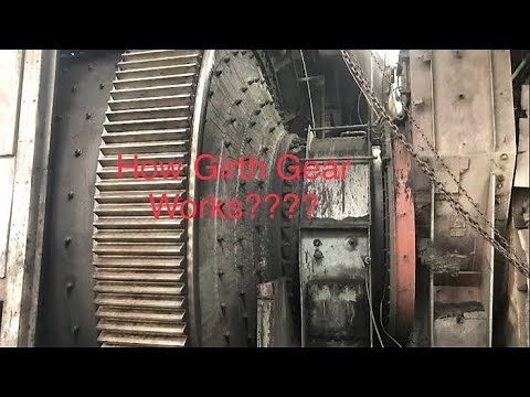 Girth Gear ⚙️ of a Ball and Tube mill / Girth Gear working