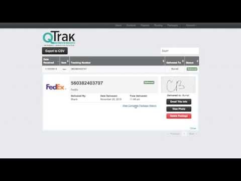 QTrak Package Tracking
