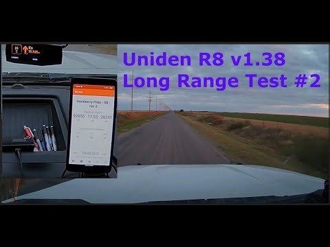 Uniden R8 - 17.55 miles at Hackberry Flats on KA 35.5 - run 2