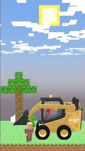 Minecraft Stickman Villager Tree Animation #minecraft #animation
