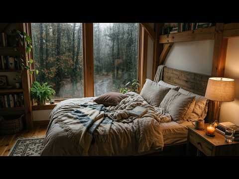 Cozy Bedroom with Rain | Relaxing Sleep Ambience