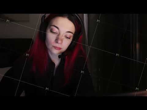 Woman is working remotely at home in the evening filmed in closeup
