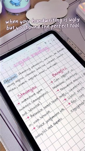 handwriting to text 🤍 #freenotes #studytips #ipad