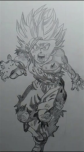 How to Draw Gohan #animedrawing #drawinglessons #howtodraw #dragonballz