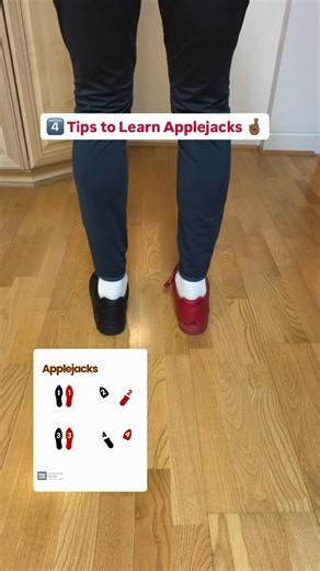 4 Real Tips for Learning Applejacks (Without Hating Your Life) If Applejacks feel impossible, that’s normal. They ask your body to learn two new things at the same time — and that just takes a minute. Here’s a kinder way to work on them: 1️⃣ Stand up so you can feel the weight. A lot of people practice Applejacks sitting down, and that can help with the idea of the move. But Applejacks are really about weight, and you can only feel that standing. Hold onto a counter, railing, chair, or door hand