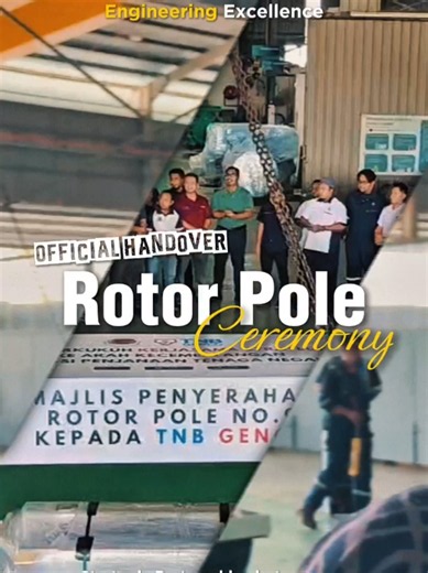 Rotor Pole No. 9 Handover with TNB Genco — Project Completion on Time