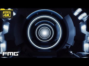 4K video | loop sci fi corridor #81 | VJ loop video | No Copyright Stock Video