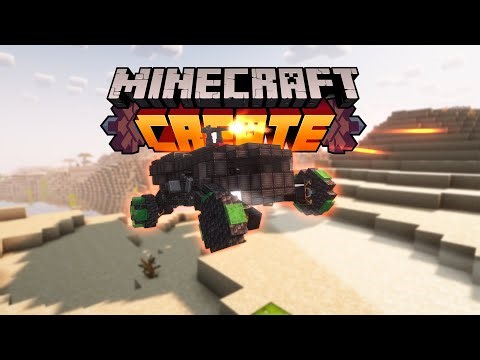 Minecraft Battle Truck with Create Mod