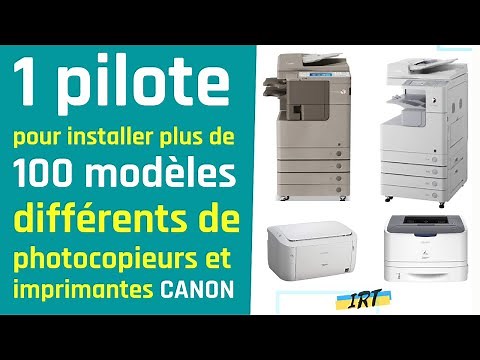1 single driver to install 100 different models of CANON copiers / printers.