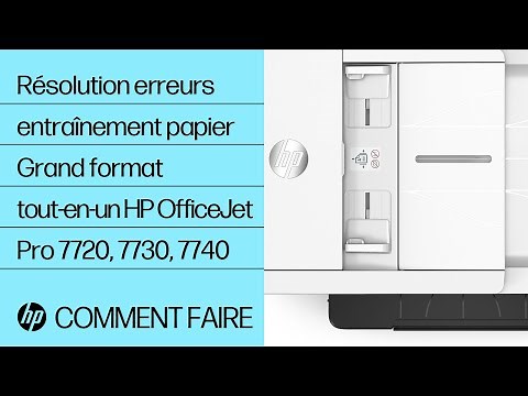 Résolution erreurs entraînement papier | Grand format tout-en-un HP OfficeJet Pro 7720, 7730, 7740