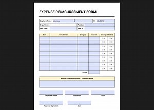 Employee Expense Reimbursement Form, Employee Expense Claim Form, Expense Reimbursement Request Form, Employee Expense Report Form - Etsy