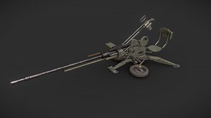 ZPU-1 Anti-Air Gun - 3D model by NURBS