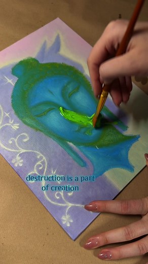 Destruction Is a Part of Creation: Oil on Canvas Painting Explained