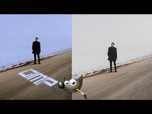 how to write text on floor in gimp | perspective