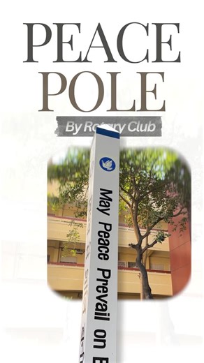 Sherwood Public School | Secunderabad on Instagram: "The newly inaugurated Peace Pole at Sherwood Public School stands as a meaningful symbol of peace, inclusiveness, and shared responsibility. Initiated by the Rotary Club and carried forward through the Interact Club, the Peace Pole reflects the values the school strives to instil in its students every day. Bearing the message “May peace prevail on Earth,” it serves as a gentle reminder that peace begins with everyday actions — speaking with re