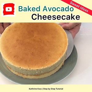 20K views · 850 reactions | Baked Avocado Cheesecake YouTube: Kathrine Kwa Baking Tutorial Official Store: https://kathrinekwa.com/opencart/ | Kathrine Kwa Baking Tutorial - 烘焙教学 | Facebook