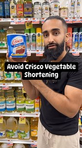 43K views · 1.4K reactions |  Stay away from Crisco vegetable shortening! It’s made with low-quality, rancid oils like GMO soybean oil and hydrogenated palm oil—terrible for the body! Instead, choose avocado oil from Chosen Foods or Primal Kitchen, grass-fed ghee from @fourthandheart, or animal fats from Fatworks. These fats are nutritious and delicious! 陋杻數✨.  by @duggychef #crisco #cookingoil #groceryshopping | imjustwasim | Facebook
