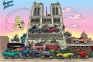 Claude Lelouch participe à la 12e traversée de Paris