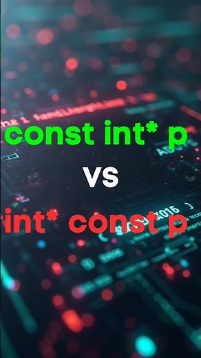 const int* p vs int* const p.