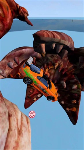 🔥 Toyota Supra vs Demogorgon From Stranger Things 😱🚗 | Can The Supra Reach The Finish Line? #shorts