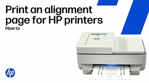 Fix misaligned colors or lines | Print an alignment page from an HP inkjet printer