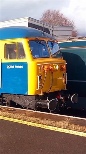 2 class 56s and a 47 triple header depart taunton station #train #diesel #trainspotting #railway