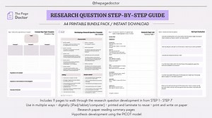 Writing A Research Question 7-Step Template