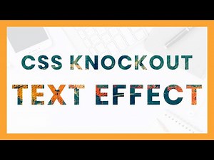 Clip image to text using CSS background-clip | CSS Text Knockout Effect