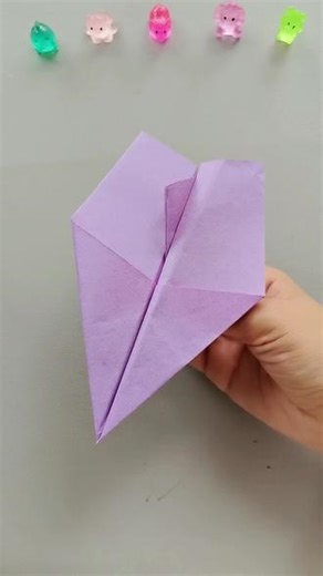 不会落地的纸飞机#折纸教程 #亲子手工#纸飞机的520种折法 #创作者扶持计划