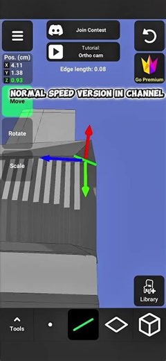 low poly car || 3d modeling app