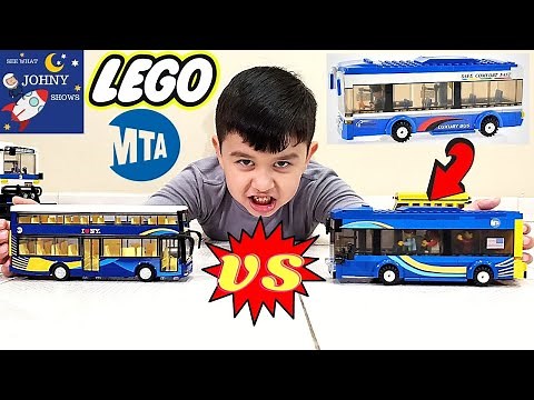 Johny's DIY LEGO MTA Bus Toy & MTA Bus Toy Crash