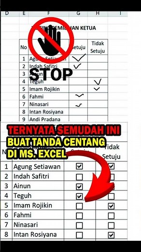 Membuat Check Box di Ms Excel dengan Mudah dan Cepat #shortvideo #shorts #short