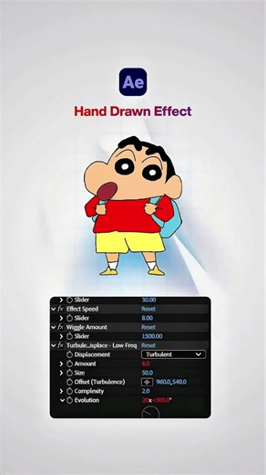Hand Drawn Animation Effect in After Effects (Preset Trick) #aftereffects
