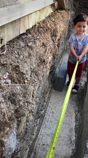 Did you Grow up in Construction? Oliver has watched me Build our First house since he was 2 years old and always wanted to have ago himself. #builder #building #plastering #bricklayer #blockwork #rendering #painting #newbuild #selfbuildhome #familybusiness #buildingsite #housebuild | Peter Hannam Carpentry and Construction