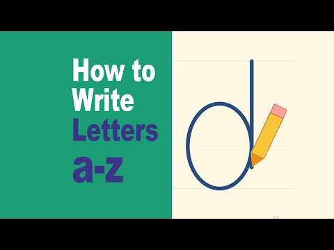 How to Write the Lowercase Letter d | ABC Learning for Kids