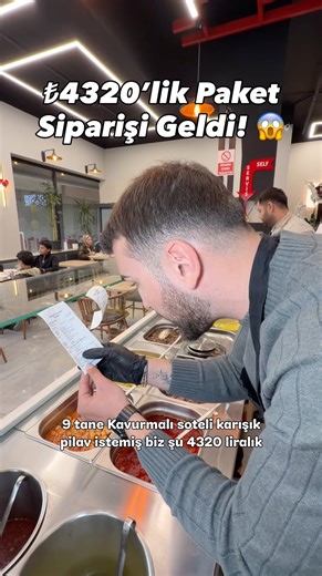 A delivery order worth ₺4320 arrived! 😱 Alaiye Pilavcısı 🍚 #food #pilav #delicious #konya