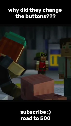why did they change the buttons #minecraftstorymode