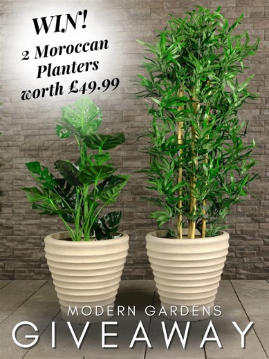 Modern Gardens on Instagram: "MODERN GARDENS GIVEAWAY! @moderngardens has teamed up with @charlesbentley1860 to give one winner a Pair of Moroccan Round Stone Planters (Dia 43cm), worth £49.99. These plastic, stone-effect, easy-to-move planters are perfect for showcasing your favourite plants and adding timeless style to your outdoor space. To be in with a chance of winning simply: 1. Like this post 2. Follow @moderngardens and @charlesbentley1860 3. Tag a friend who loves their garden The compe