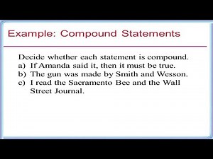 Watch how to sign 'compound statement' in American Sign Language.