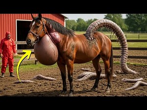 Heroic Rescue Team: Saving Innocent Horse from a Mysterious Alien Creature