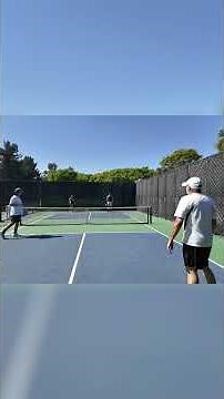 Pickleball Doubles Match: Intense Rallies & Point Scoring!