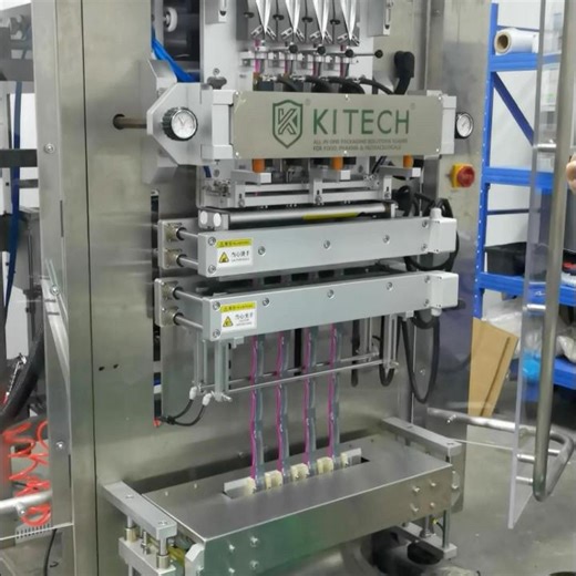 🚀 4-Lane Powder Stick Pack Machine: 4X Output & Precision Filling #packingmachine