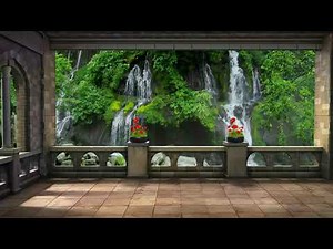 🌟 "Breathtaking Studio Set Transformation with a Stunning Waterfall Backdrop!" 🌟