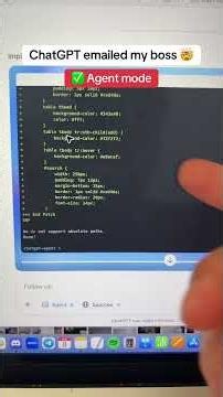 ChatGPT agent mode #aiautomation #aitools #aitrends #chatgpt #microsaas #aiagent #vibecoding