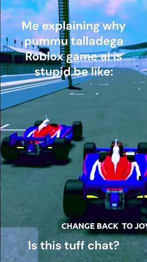 Me explaining why pummu talladega Roblox game ai is stupid be like: #indycar #indycarmemes