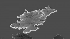 Donegal Region Ireland Extruded Grayscale Map Stock Footage Video (100% Royalty-free) 3988807431 | Shutterstock