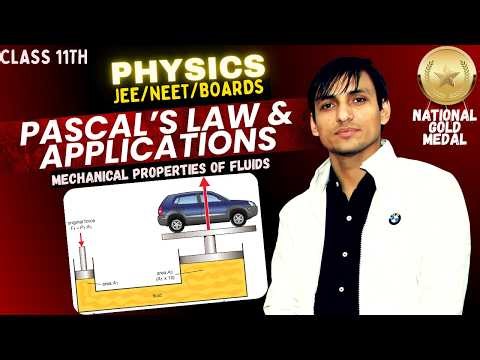 Pascal’s Law & Applications | Class 11 Physics | Boards + JEE + NEET